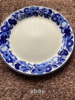 Royal Copenhagen Golden Summer Blue 26cm Dinner Plate New Unused Boxed