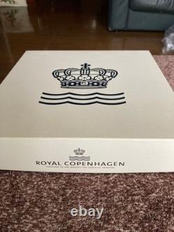 Royal Copenhagen Golden Summer Blue 26cm Dinner Plate New Unused Boxed
