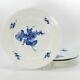 Royal Copenhagen Plate Blue Flower Plain Dinner Plate Western Set of 3