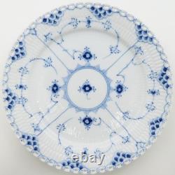 Royal Copenhagen Plate Blue Fluted Full Lace Dinner Plate 24.5cm Western DDU