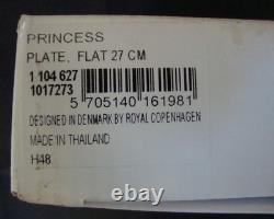 Royal Copenhagen Princess Blue Dinner Plate 10.75 with Box NEW OLD STOCK
