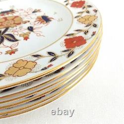 Royal Crown Derby Asian Rose Six Dinner Plates Made For The Tiffany Company