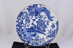 Royal Crown Derby Blue Aves 10-1/2 Dinner Plate Mint