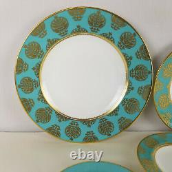 Royal Crown Derby Bristol Belle Turquoise dinner and salad plate