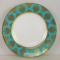 Royal Crown Derby Bristol Belle Turquoise dinner and salad plate