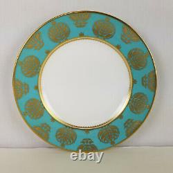 Royal Crown Derby Bristol Belle Turquoise dinner and salad plate