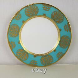 Royal Crown Derby Bristol Belle Turquoise dinner and salad plate