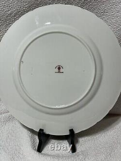 Royal Crown Derby Cotswold Navy Blue With Birds And Floral Dinner Plate Rare