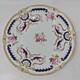 Royal Crown Derby Dinner Plate C. 1914 Pink Roses, Blue & Purple Scrollwork