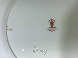 Royal Crown Derby Melton Imari 10 Set of 6 Dinner Plates Cobalt Blue Gold Red