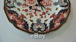 Royal Crown Derby Porcelain Imari Kings Pattern #383 9 Dinner Plate