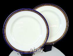 Royal Doulton #325655 Gilman Collamore Cobalt Gilt 2 Pc 10 1/2 Dinner Plates