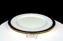 Royal Doulton #325655 Gilman Collamore Cobalt Gilt 2 Pc 10 1/2 Dinner Plates