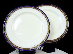 Royal Doulton #325655 Gilman Collamore Cobalt Gilt 2 Pc 10 1/2 Dinner Plates