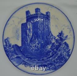 Royal Doulton Castles & Churches D3610 Dinner Plate Rochester Flow Blue Antique