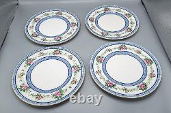 Royal Doulton Dinner Plates Set of 12- 10 3/8 Vintage Rose Blue FREE USA SHIP