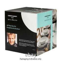 Royal Doulton Gordon Ramsay Maze Blue 16pc Dinner Stoneware Set Set of 16