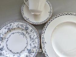 Royal Doulton Josephine Gold Trim 45pc Set Fine China 8 Setttings & Serving Ware