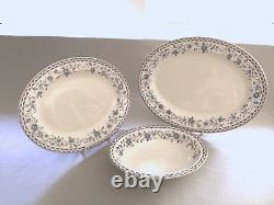 Royal Doulton Josephine Gold Trim 45pc Set Fine China 8 Setttings & Serving Ware