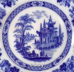 Royal Doulton Madras Dinner Plate Flow Blue Earthenware 9.75in Antique