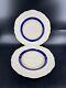Royal Doulton ROYALTY 2 Dinner Plate 1939 Blue Gold Ribbed No Graphics #12