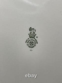 Royal Doulton ROYALTY 2 Dinner Plate 1939 Blue Gold Ribbed No Graphics #12