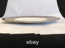 Royal Doulton porcelain dinner plate raised cobalt gold encrusted rim HB9772a