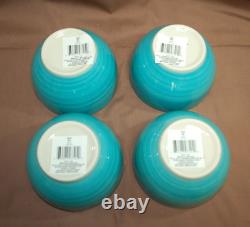 Royal Norfolk Turquoise Blue Swirl Plates, Bowls & Mugs 16 Pieces New M5094