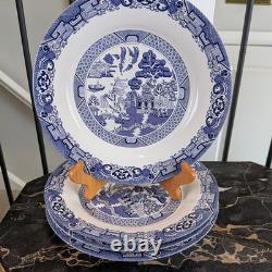 Royal Oak Blue and White Porcelain Dinner Plate Set
