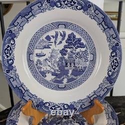 Royal Oak Blue and White Porcelain Dinner Plate Set