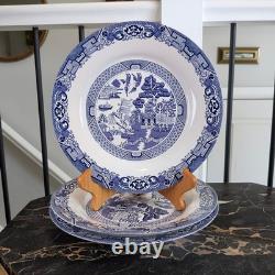Royal Oak Blue and White Porcelain Dinner Plate Set