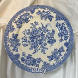 Royal Stafford Blue &W Toile Asiatic Pheasant Dinner Plate Set X 4 England NEW