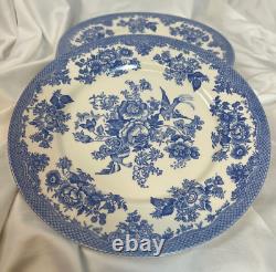 Royal Stafford Blue &W Toile Asiatic Pheasant Dinner Plate Set X 4 England NEW