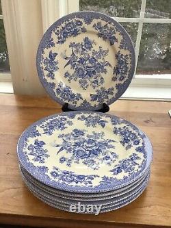Royal Stafford Dinner Plates (11) Asiatic Pheasant Light Blue Lot 8 Excellent