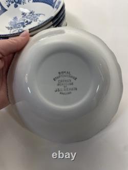 Royal Staffordshire Blue White Cathay Ironstone JW Meakin England Replacements