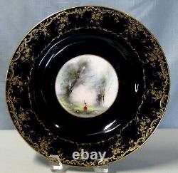 Royal Worcester 10 1/4 Plate With Hand Painted Landscape by George Evans # 2