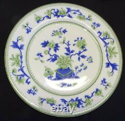 Royal Worcester England W8464 Set of 5 Dinner Plates -Blue & Green 10 1/2