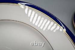 Royal Worcester Howard Cobalt Dinner Plates Set of 11 -10 5/8 FREE USA SHIPPING