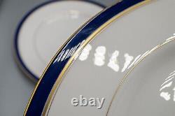 Royal Worcester Howard Cobalt Dinner Plates Set of 11 -10 5/8 FREE USA SHIPPING