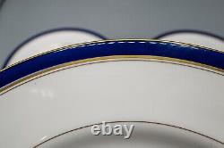 Royal Worcester Howard Cobalt Dinner Plates Set of 11 -10 5/8 FREE USA SHIPPING