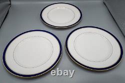 Royal Worcester Howard Cobalt Dinner Plates Set of 11 -10 5/8 FREE USA SHIPPING