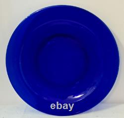SAPHIR by ARCOROC VMC FRANCE 20 PIECE COBALT BLUE GLASS DINNERWARE NOS