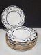 SET OF 11- Antique Royal Worcester ROSEMARY DINNER Plate 10.5 Cobalt Blue