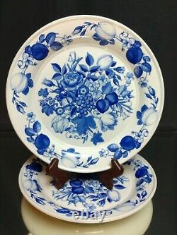 SET OF 4! Vintage Portmeirion Harvest Blue 10.5 (26.5 cm) Dinner Plates