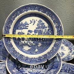 SPODE BLUE ROOM 10 3/8 DINNER PLATE COLLECTION SET OF 6 Made In England