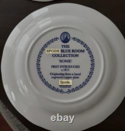 SPODE Blue Room Collection ASSORTED 10.5 Dinner Plates Set 6