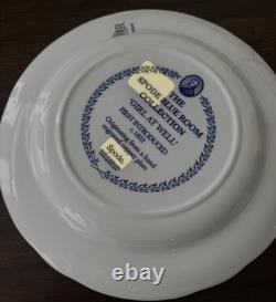 SPODE Blue Room Collection ASSORTED 10.5 Dinner Plates Set 6