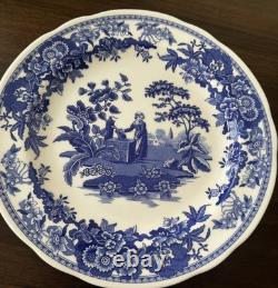 SPODE Blue Room Collection ASSORTED 10.5 Dinner Plates Set 6