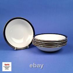 SPODE Consul Y7332 Dinner Service White Gold and Cobalt Blue 44 pcs