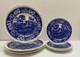 SPODE TOWER BLUE Dinner Plate (x4) and Salad Plate (x4) EUC Old Mark GADROON